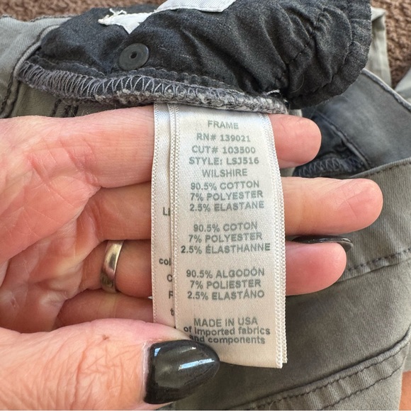 2 FOR $25 Frame Le Skinny de Jeanne Gray Skinny Jeans Low Rise Destroyed 25 x 29 - Picture 10 of 10